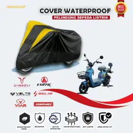 Cover Sepeda Listrik Waterproof,, Pelindung Body Sepeda Listrik
