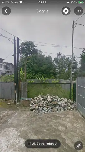 tanah kavling setra indah