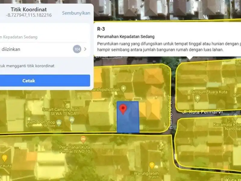 Tanah strategis lingkungan perumahan 300 meter dari jalan By pass