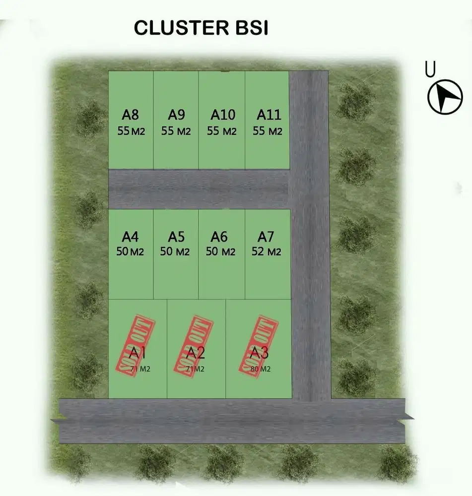 CLUSTER ELITE SAWANGAN DEPOK, ROW JALAN LEBAR DAN DEKAT PUSAT KOTA