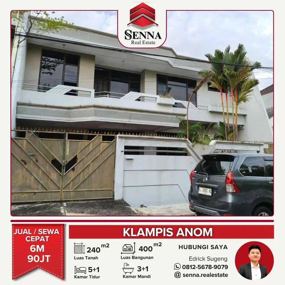 DIJUAL / SEWA CEPAT BUTUH UANG RUMAH BAGUS KLAMPIS ANOM