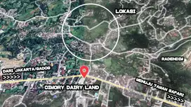 Dijual Tanah Sangat Strategis di Puncak Bogor Dekat Cimory Jual