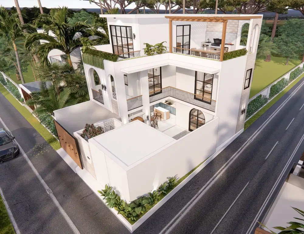 Villa Mewah 3 Lantai di Jimbaran, SHM, 2,9M Nego