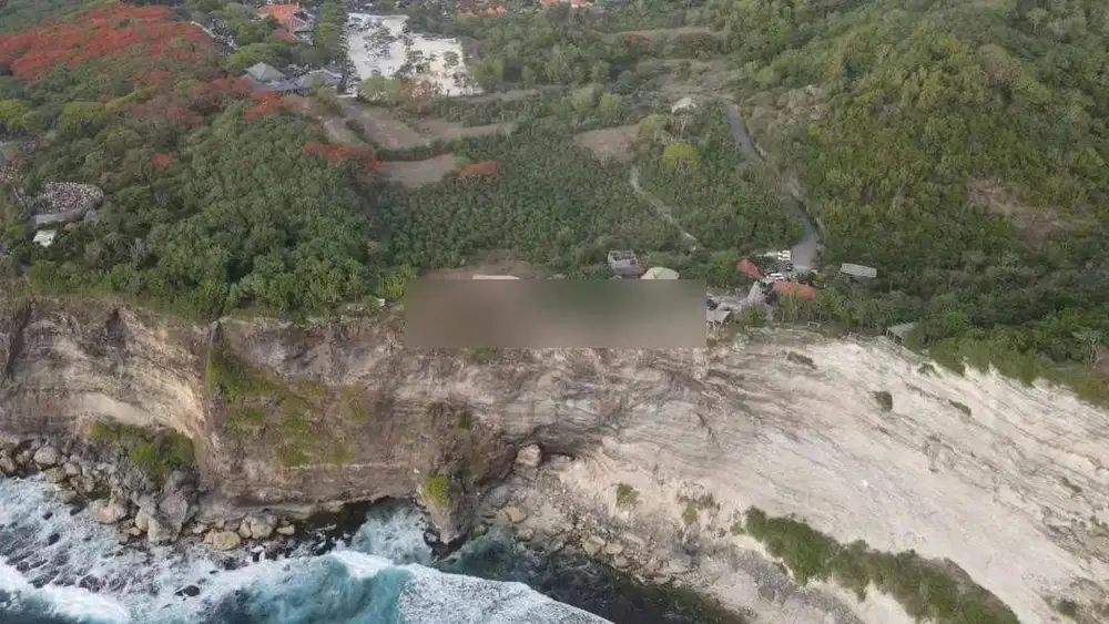 tanah murah los tebing pantai uluwatu full view sunset