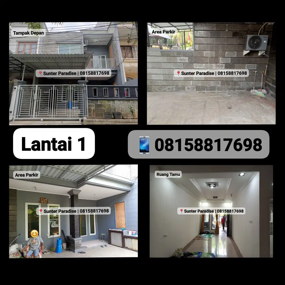 DIJUAL RUMAH KOMPLEK PERUMAHAN SUNTER PARADISE, JAKARTA UTARA