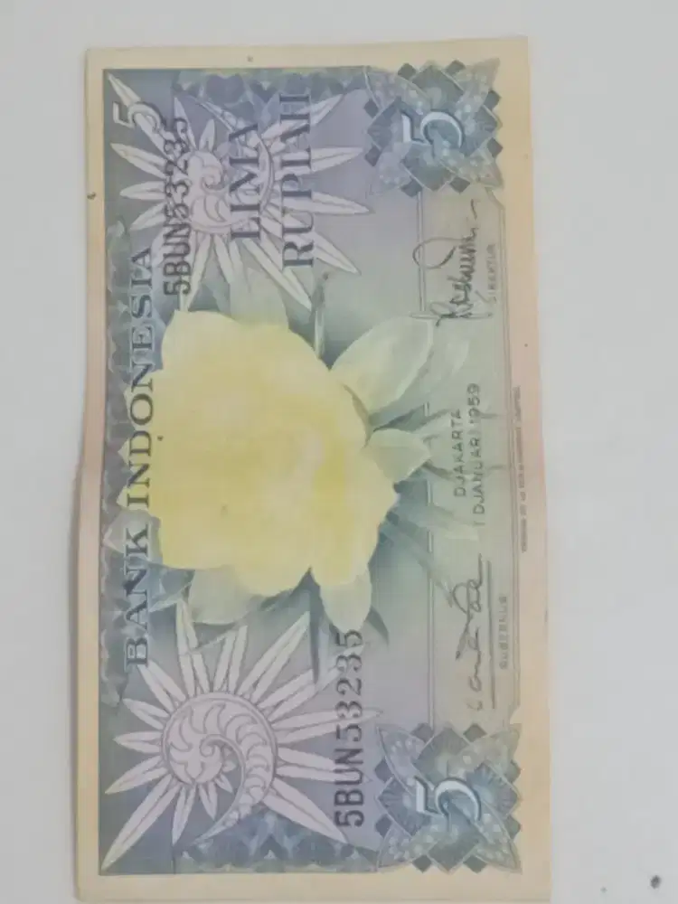 Jual uang kertas kuno tahun 1959