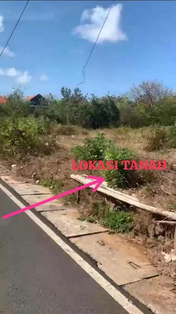 Dijual Tanah 980m2 Bisa Potong Roti untuk Villa Di Nusa Dua