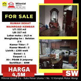 DIJUAL RUMAH DEKAT MAINROAD KEMBAR