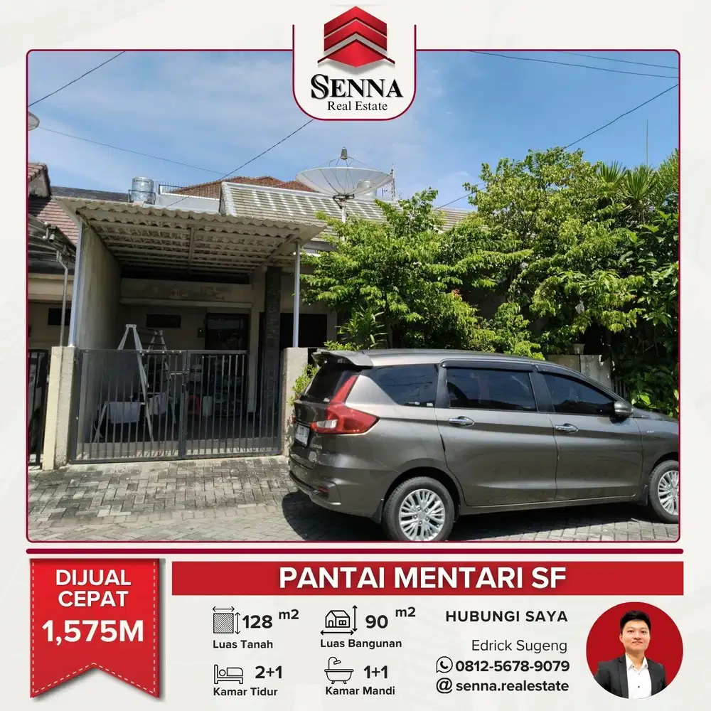 DIJUAL CEPAT BUTUH UANG RUMAH BAGUS PANTAI MENTARI
