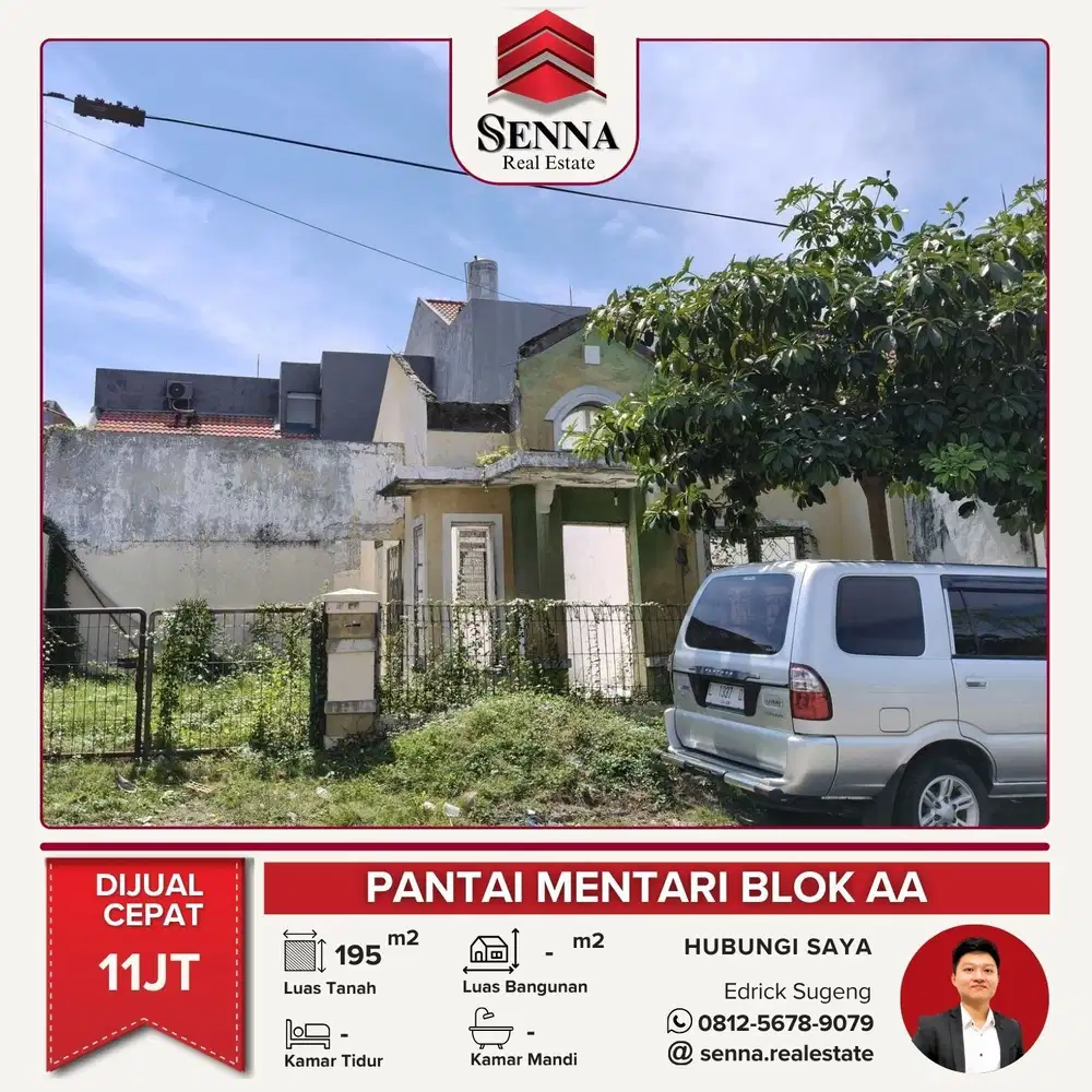 DIJUAL CEPAT BUTUH UANG TANAH PANTAI MENTARI