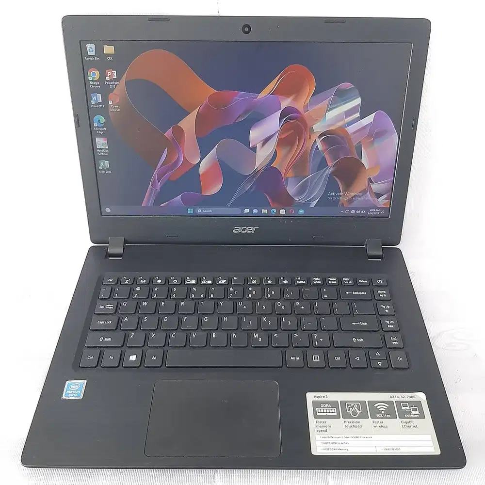 LAPTOP ACER A314-32 INTEL PENTIUM- N5000 RAM 4GB SSD 256GB