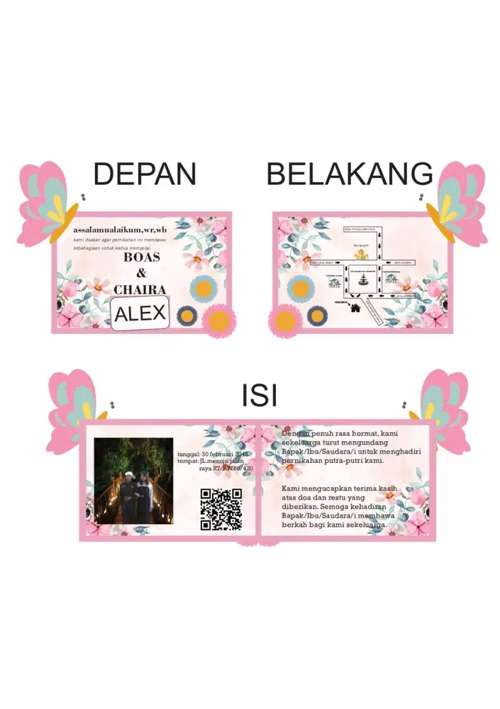 Undangan Pernikahan Elegan & Modern–Desain Eksklusif Harga Bersahabat