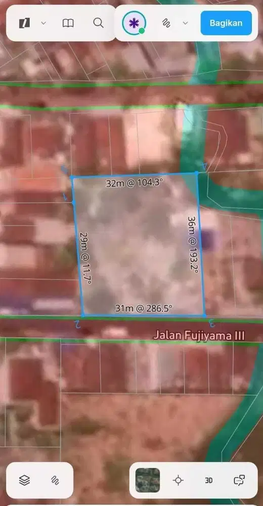 Tanah Strategis 1080m² di Jalan Utama Denpasar Barat Bali