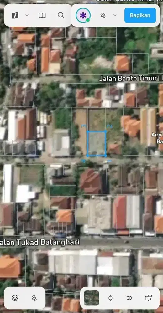 Tanah Strategis 395m2 di Renon Dekat Lapangan Bajra Sandi