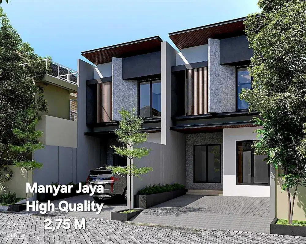 Rumah Baru Modern Minimalis Manyar Surabaya Timur