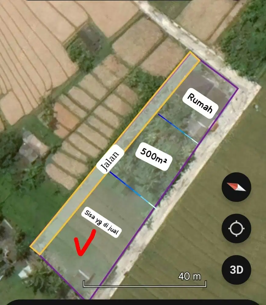 Tanah View Sawah Dekat Nuanu Beach Club Tabanan Bali