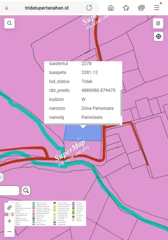 Tanah 2278m2 Ungasan Cocok untuk Villa dan Guest House