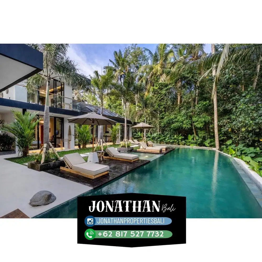 5BR Jungle Eco-Villa Dekat Pusat Ubud - Vsme
