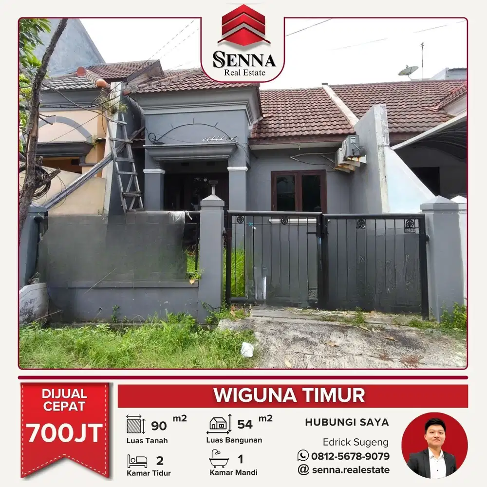 DIJUAL CEPAT BUTUH UANG RUMAH BAGUS WIGUNA TIMUR