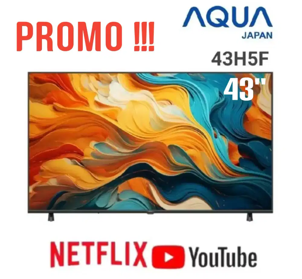PROMO TERMURAH AQUA JAPAN GOOGLE TV 43 INCI TERBARU 2025 BARU BERSEGEL