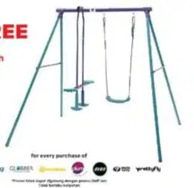 Jual Ayunan Anak Besi kuat swing 2 in 1 dan swing slide