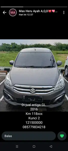 Suzuki Ertiga 2016 Bensin
