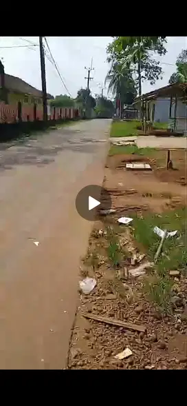 Tanah Murah 1900 m2 SHM  Jl Raya Dekat Stasiun Com Parung Panjang
