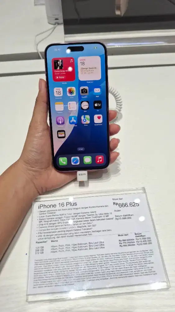 Iphone 16 Plus 128 GB New Unit Garansi Resmi