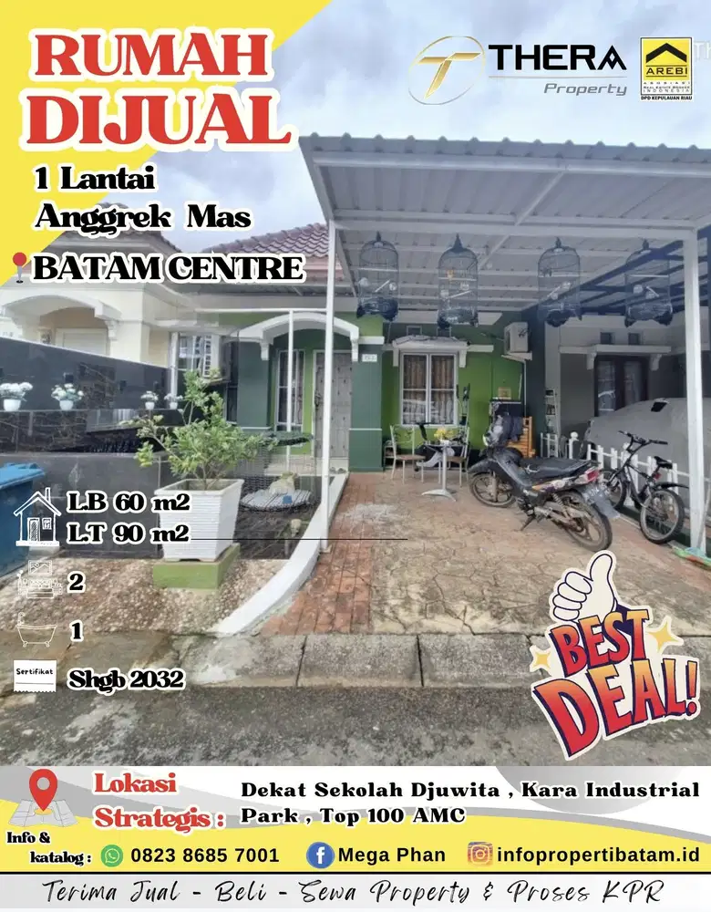 Dijual Murah Rumah 1 Lantai full renovasi di Anggrek Mas