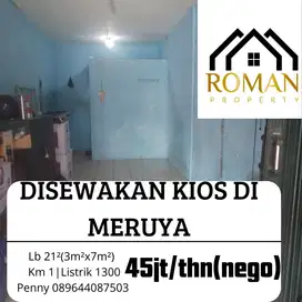 DISEWAKAN RUKO DI  MERUYA DGN LOKASI STRATEGIS COCOK UTK BUKA USAHA