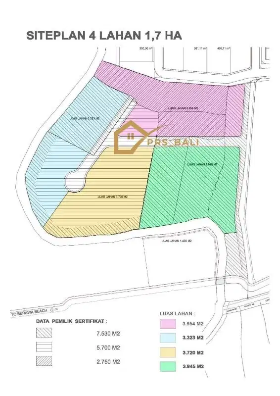 DIJUAL TANAH LUAS UMALAS KEROBOKAN ZONA KUNING