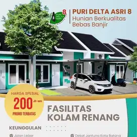 Rumah subsidi fasilitas kolam renang