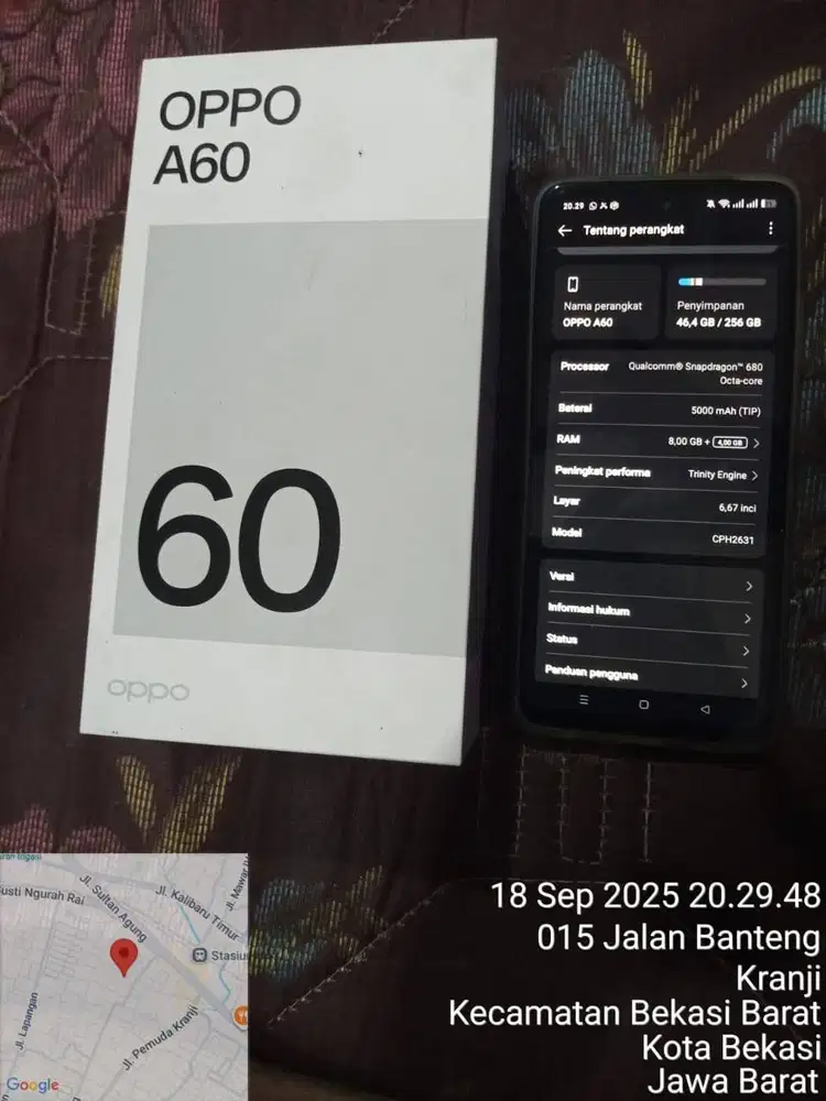 Opo A60 second no minus