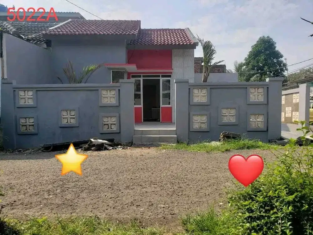 5022A 450 juta Rumah Hoek Modern Minimalis