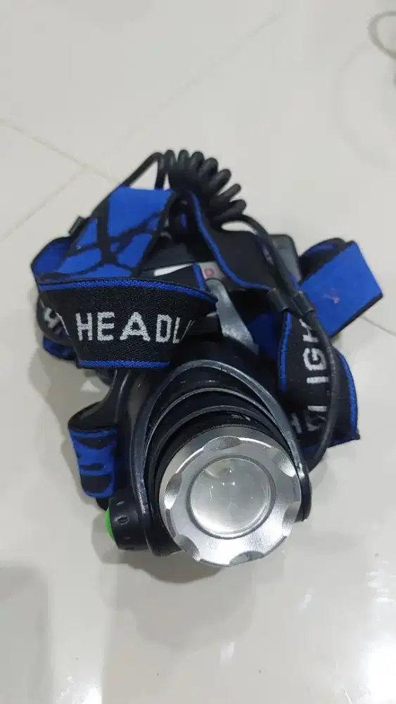 Head lamp baterai lithium besar