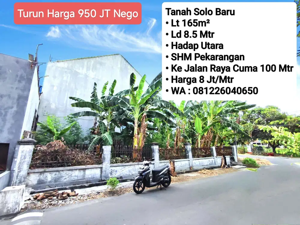 Jual Tanah Siap Bangun Area Solo Baru, Dekat The Park, Pakuwon, HTC