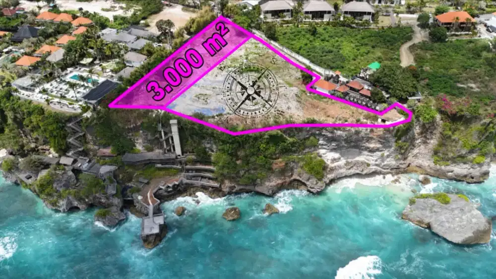 Premium Cliff Front Land Padang Padang Beach Pecatu Bali