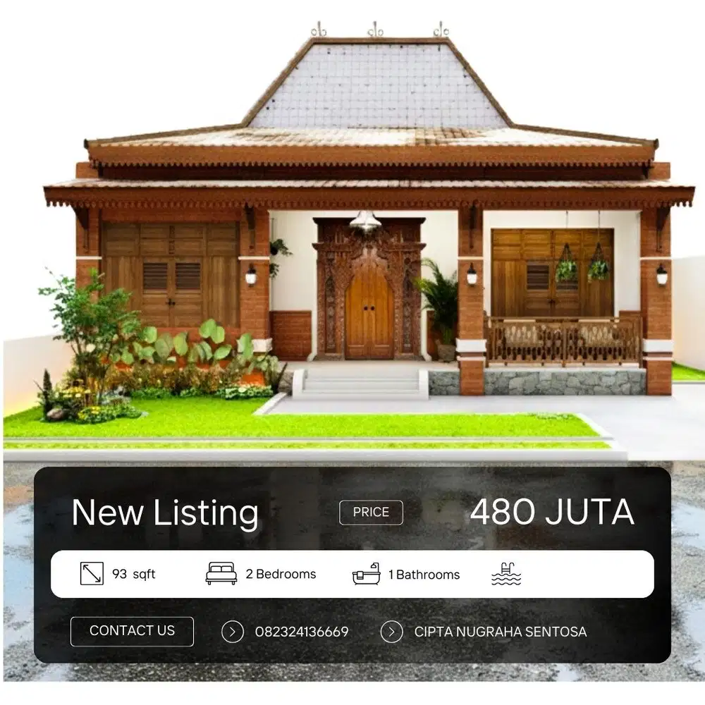 Kesempatan Emas! Rumah Joglo Sleman Harga Soft Launching, SHM Aman