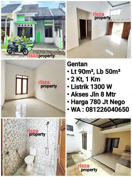 Jual Rumah Area Perumahan Cluster Gentan Akses 8 Meter, Dekat Laweyan