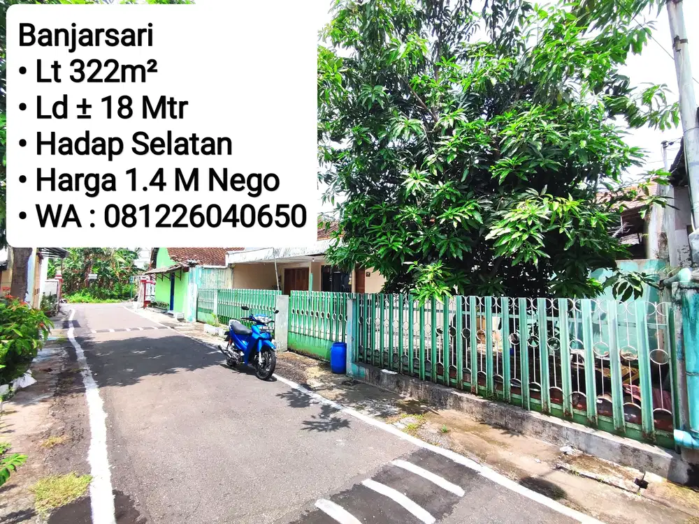 Jual Rumah Lama Hitung Tanah Area Nusukan Banjarsari, Dekat Sumber