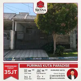 DISEWAKAN CEPAT BUTUH UANG RUMAH BAGUS SIAP HUNI PURIMAS KUTA PARADISE