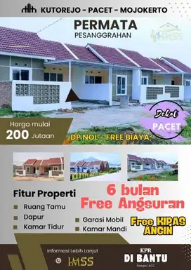 Dijual Rumah Murah Kutorejo Dekat Jalan Mojosari Pacet