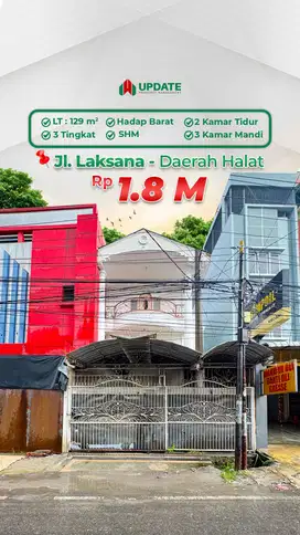 RUMAH JALAN LAKSANA - DAERAH HALAT