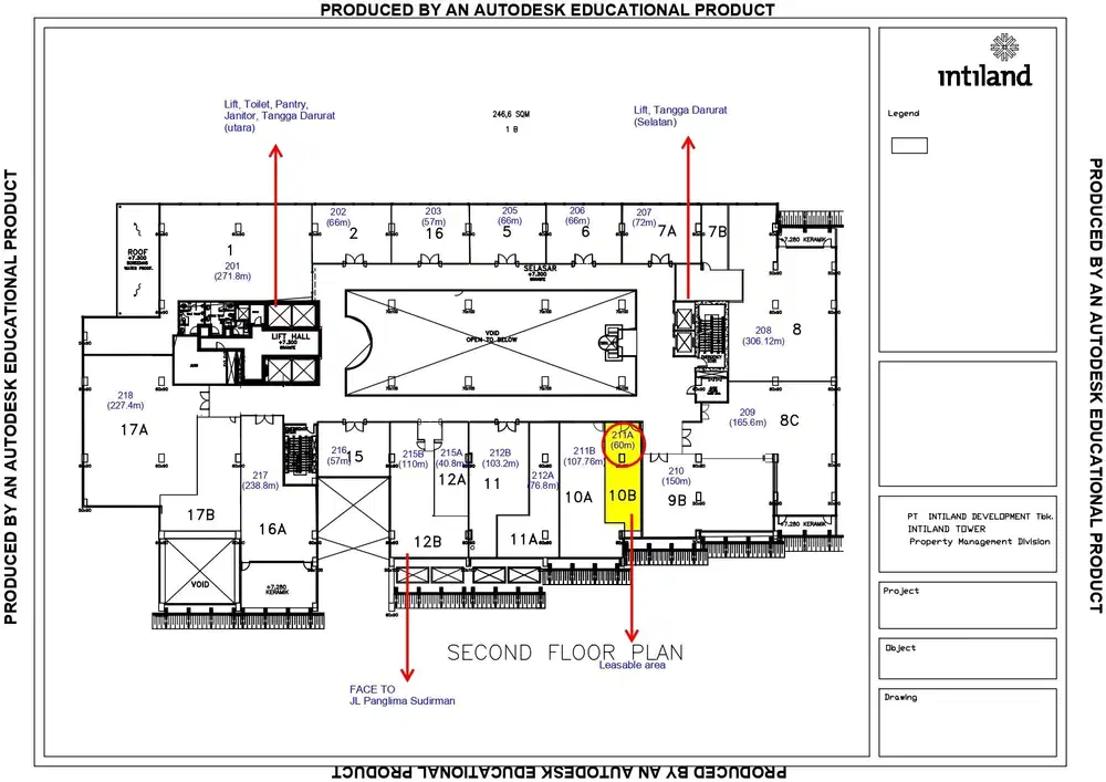 Sewa Kantor Full furnish Intiland Tower Surabaya pusat 10 JutaAn (60m)