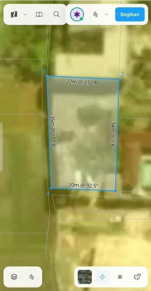 Tanah Strategis 710m² di Kerobokan Dekat Seminyak