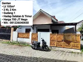 Jual Rumah Area Gentan, Dekat Laweyan, Purwosari, Solo Baru
