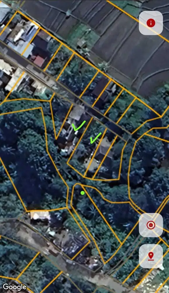 Tanah View Jungle dan Sungai di Munggu Bali