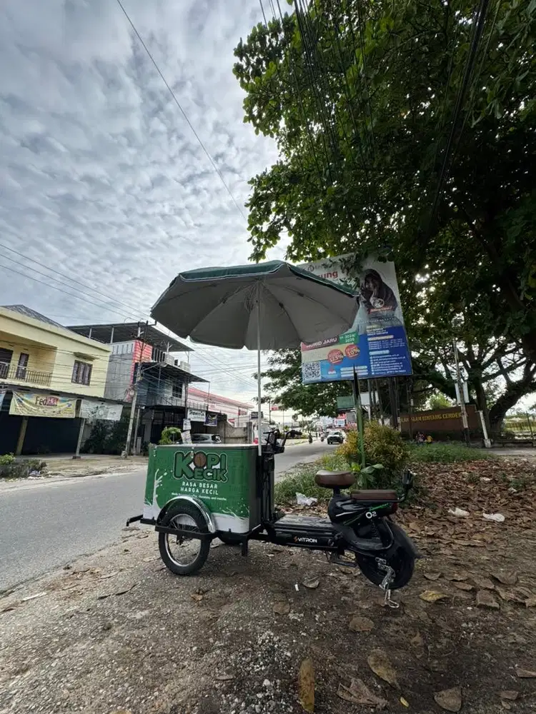 Sepeda Listrik Jual Kopi Keliling