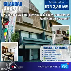 Dekat Tol TB Simatupang & Sentra Bisnis, Rumah Baru 4 Lt Cilandak