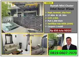 VOR0194 - Rumah Mini Cluster Dekat Perumahan Banjar Wijaya, Tangerang